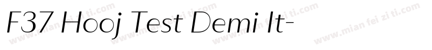 F37 Hooj Test Demi It字体转换